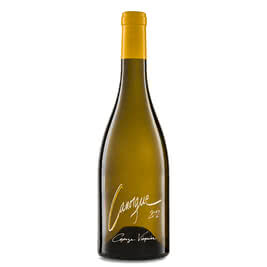 Auf dem Bild ist eine Flasche weißen Weins mit dem Etikett „Camargue 2012“ zu sehen.