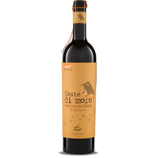 Auf dem Bild ist eine Flasche Rotwein mit der Bezeichnung