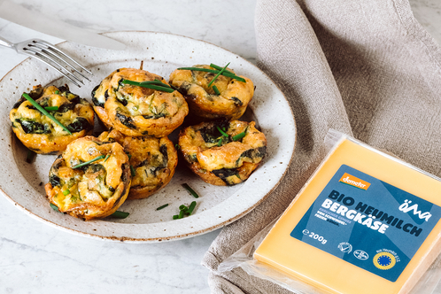 Rezept Mini Käse-Spinat-Omlette