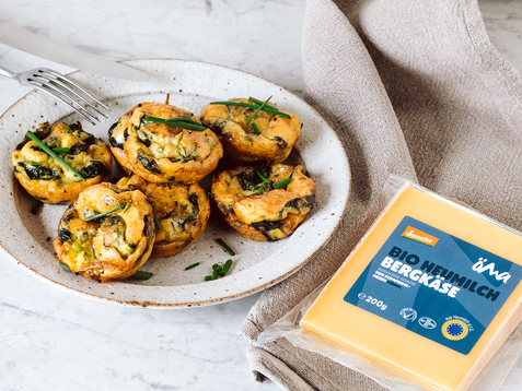 mini spinat kaese omelette